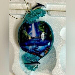 4th Issue Dolphins-The Bradford Exchange Above And Below Ornament   